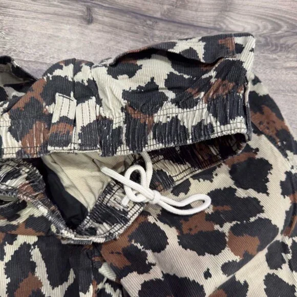 Urban Outfitters Leopard Print Corduroy Wide-Leg Pants – Medium - Picture 3 of 3